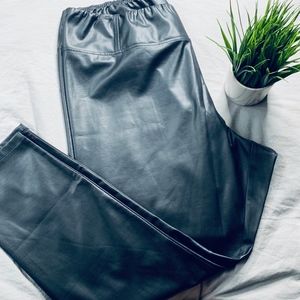 Lemon Tart Plus Faux Leather Pants